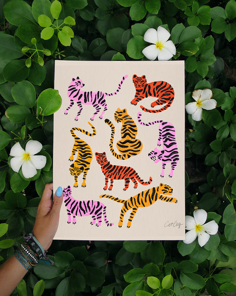 Tiger Collection - Pink & Yellow