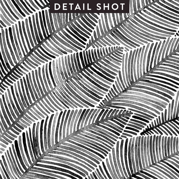 Tropical Leaves – Black Palette  •  Art Print