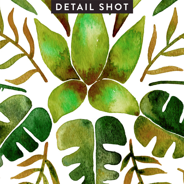 Tropical Symmetry – Olive & Green Palette • Art Print