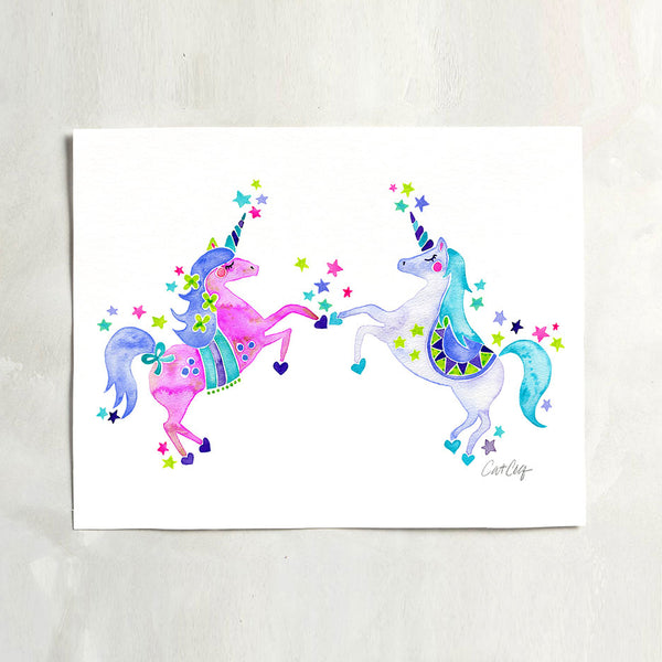 Unicorns – Pastel Palette • Art Print