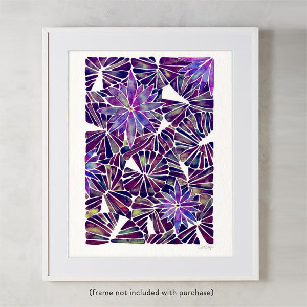 Water Lilies – Mauve Palette  •  Art Print