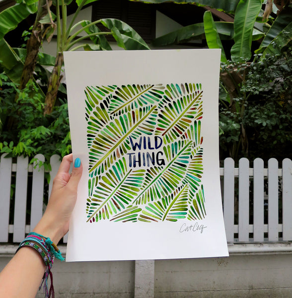 Wild Thing – Green Palette • Art Print