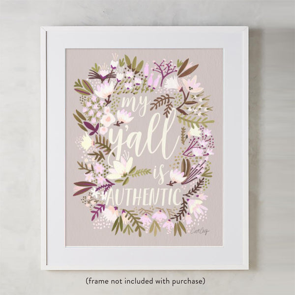 My Y'all is Authentic – Spring Palette • Art Print