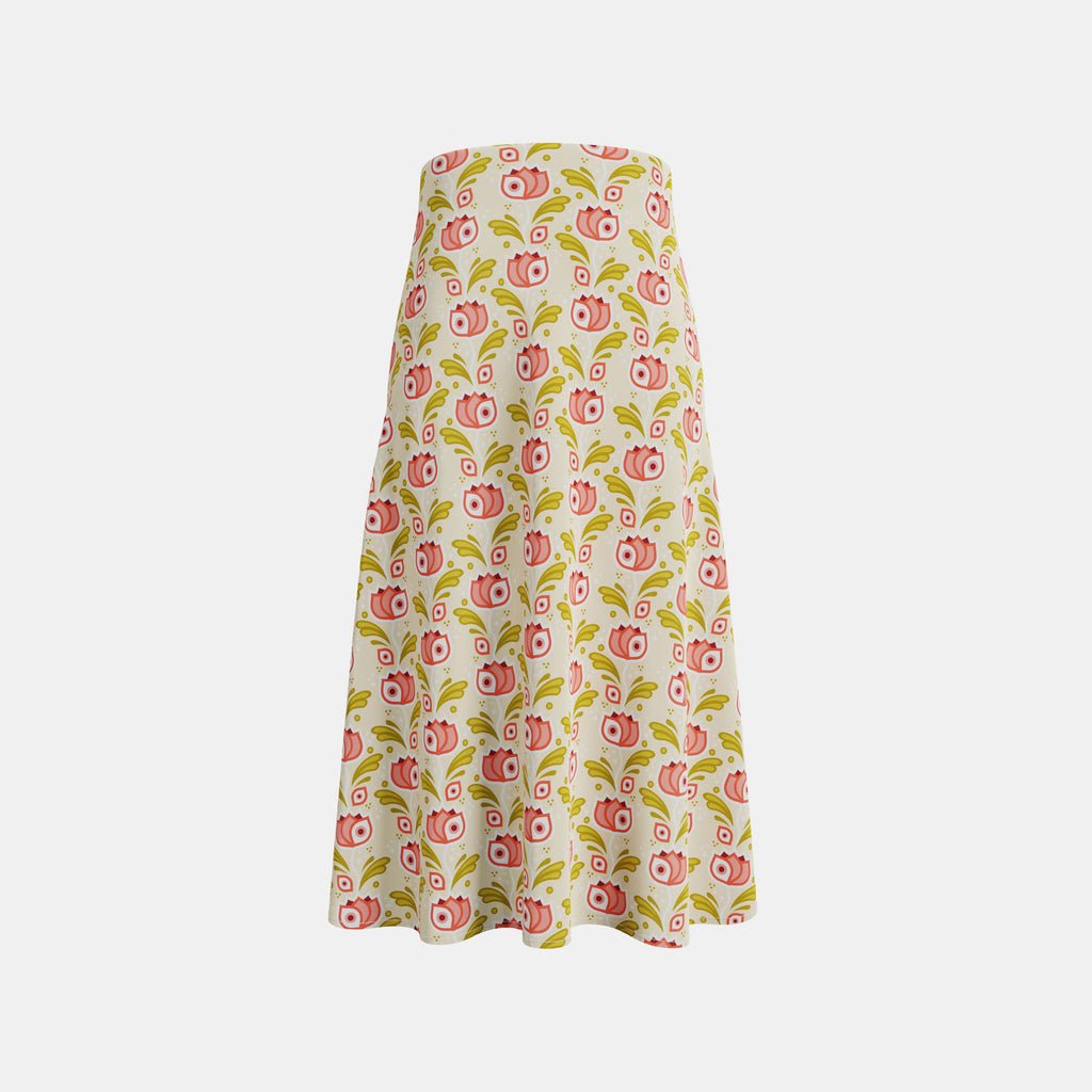 Eye Opening Florals A-line Skirt