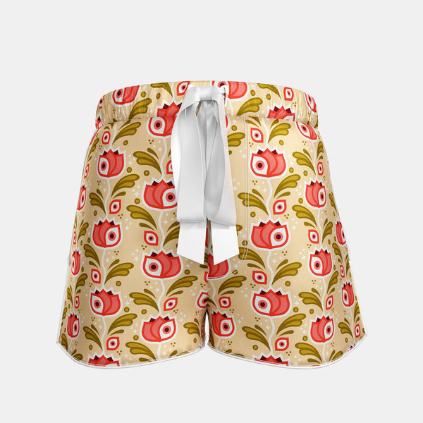 Eye Opening Florals Silk PJ Shorts