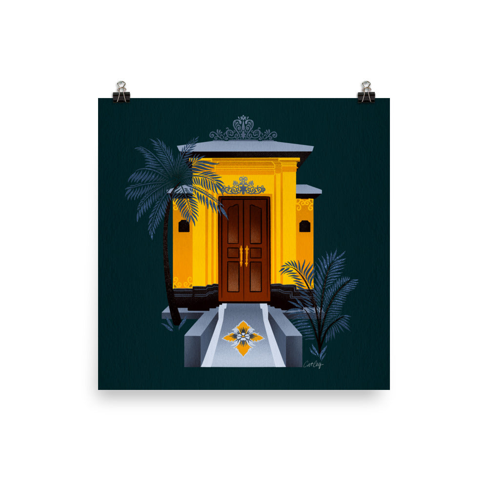 Balinese Doorway - Teal