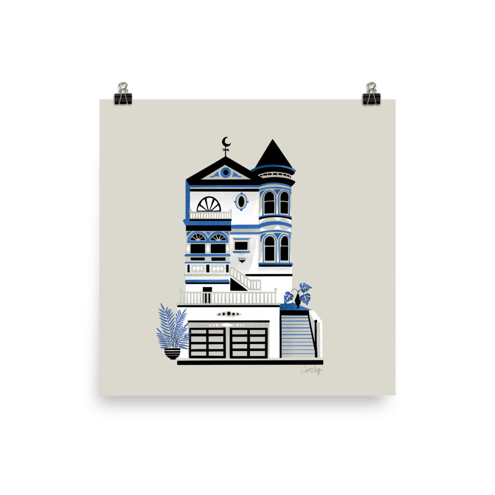 Victorian Home - Blue