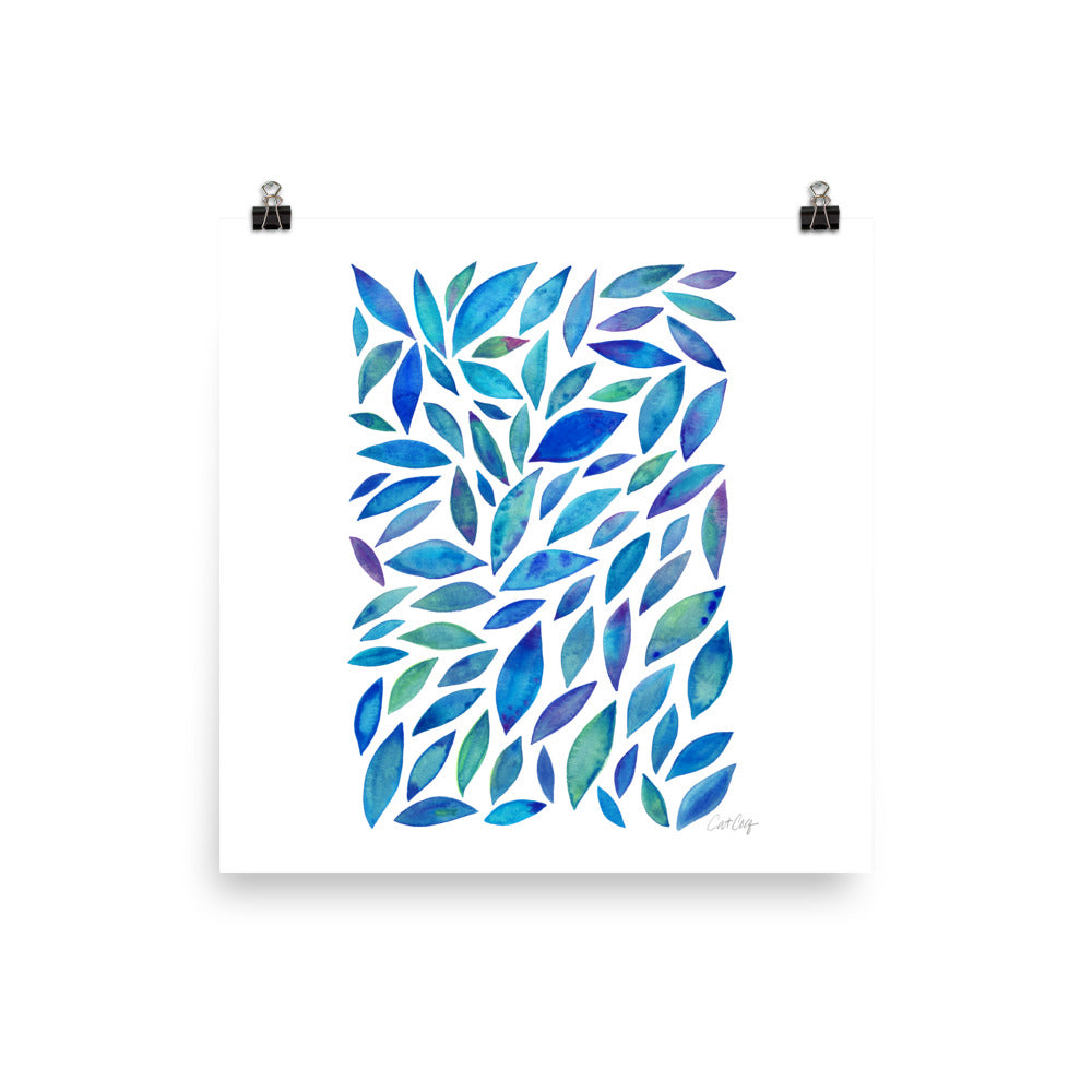 Diamond Leaves - Blue