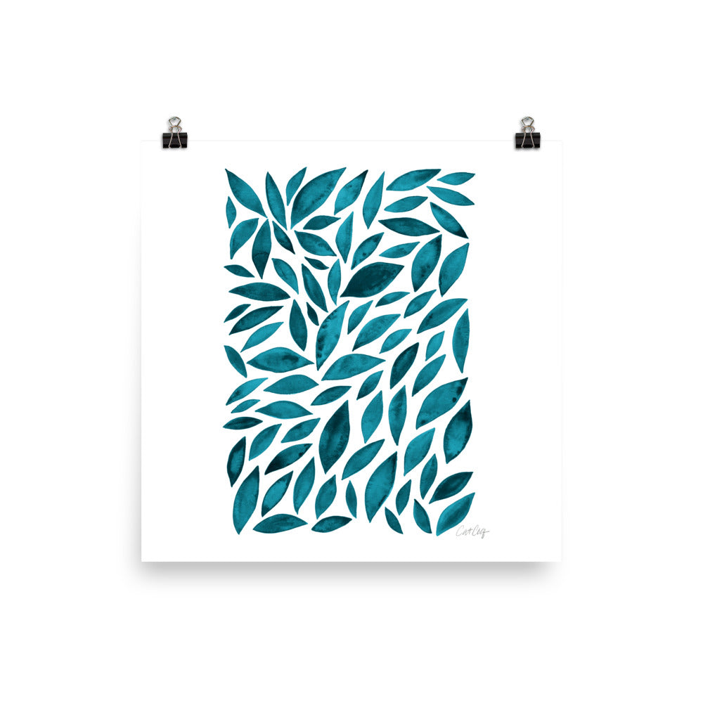 Diamond Leaves - Teal
