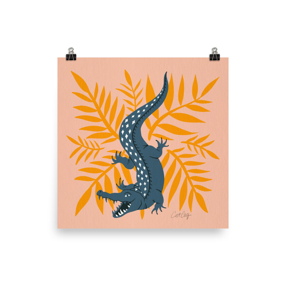 Crocodile – Teal & Yellow