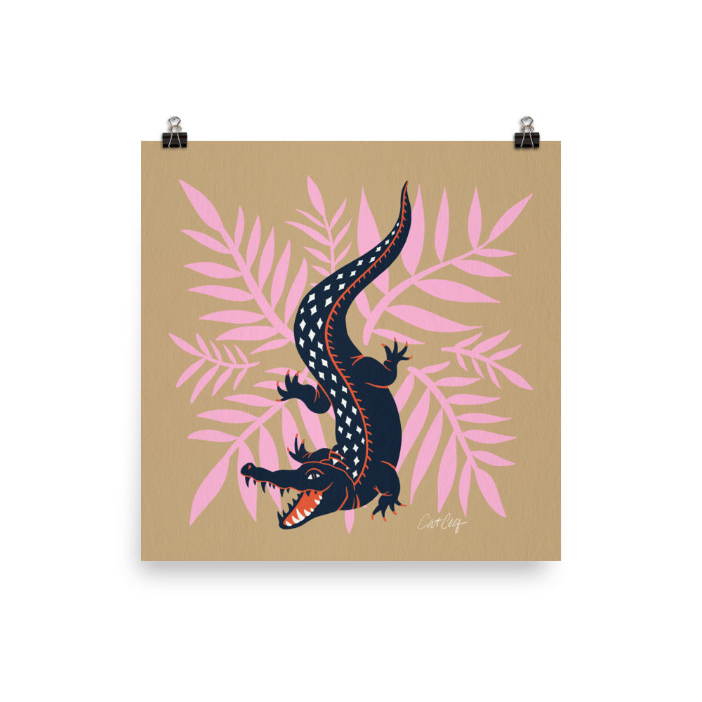 Crocodile – Coral & Pink