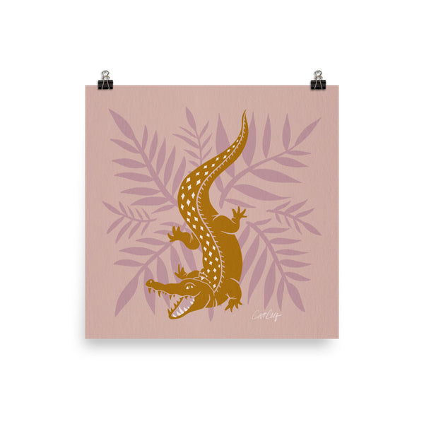 Crocodile – Mauve & Ochre