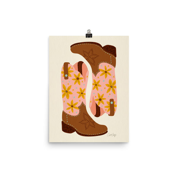 Cowgirl Boots - Blush Mint