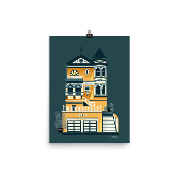 Victorian Home - Teal Ochre