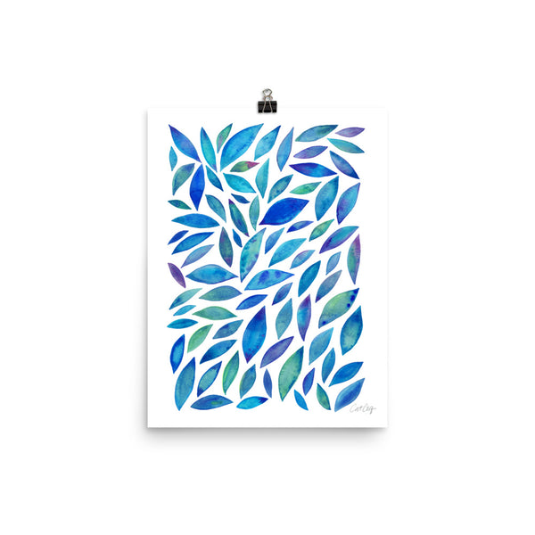 Diamond Leaves - Blue