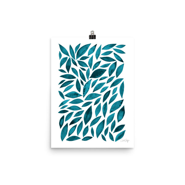 Diamond Leaves - Teal