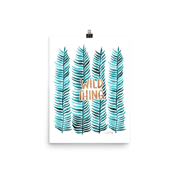 Wild Thing Seaweed Stems – Teal & Rose Gold