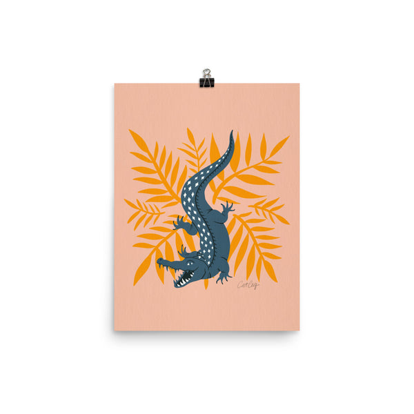 Crocodile – Teal & Yellow