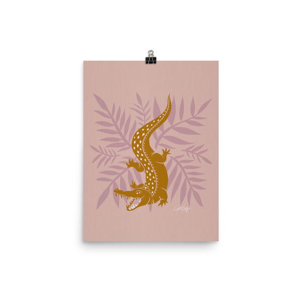 Crocodile – Mauve & Ochre