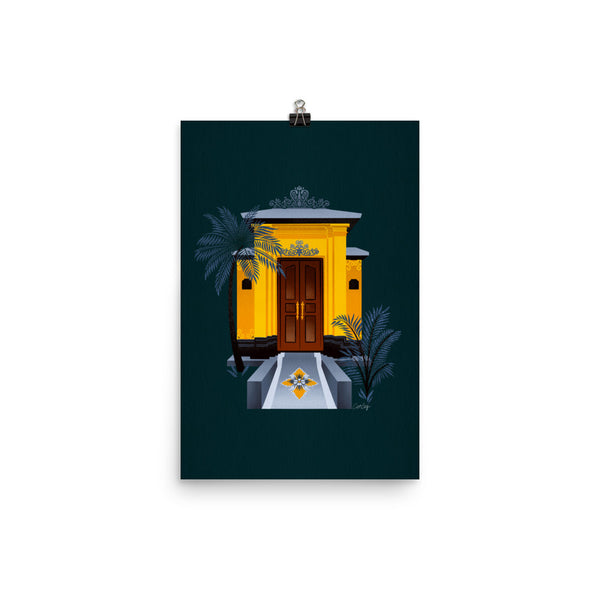 Balinese Doorway - Teal