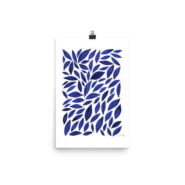 Diamond Leaves - Navy