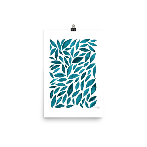 Diamond Leaves - Teal