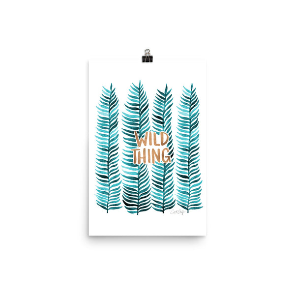 Wild Thing Seaweed Stems – Teal & Rose Gold