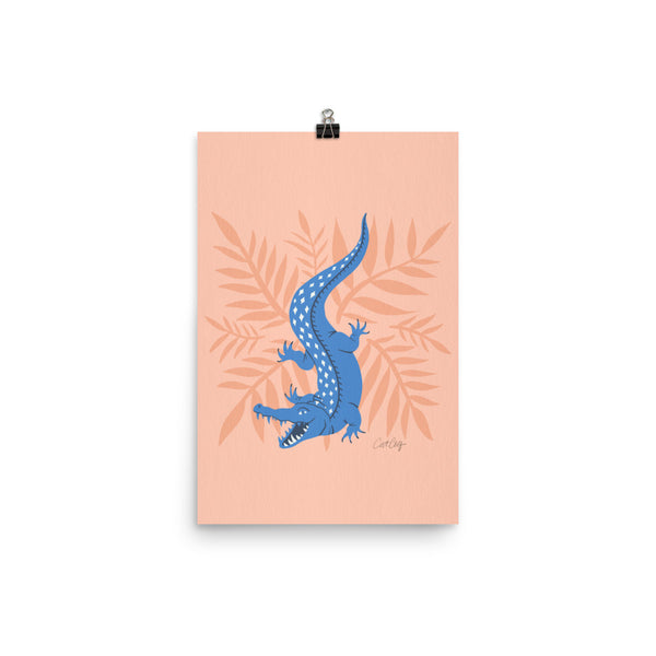 Crocodile – Blue & Blush