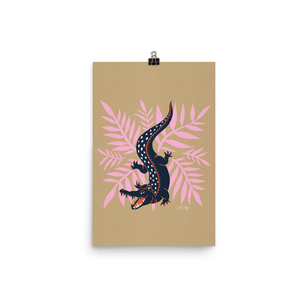 Crocodile – Coral & Pink