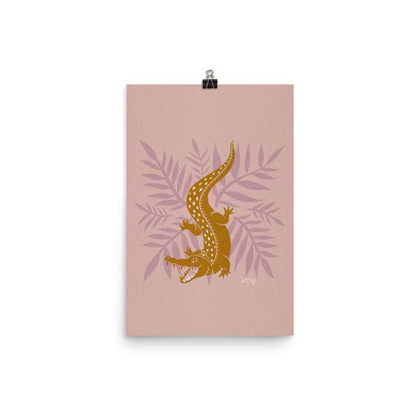 Crocodile – Mauve & Ochre