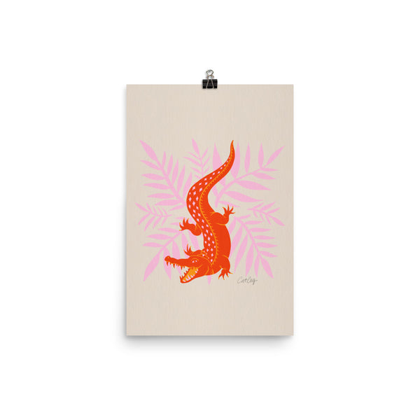 Crocodile – Orange & Pink