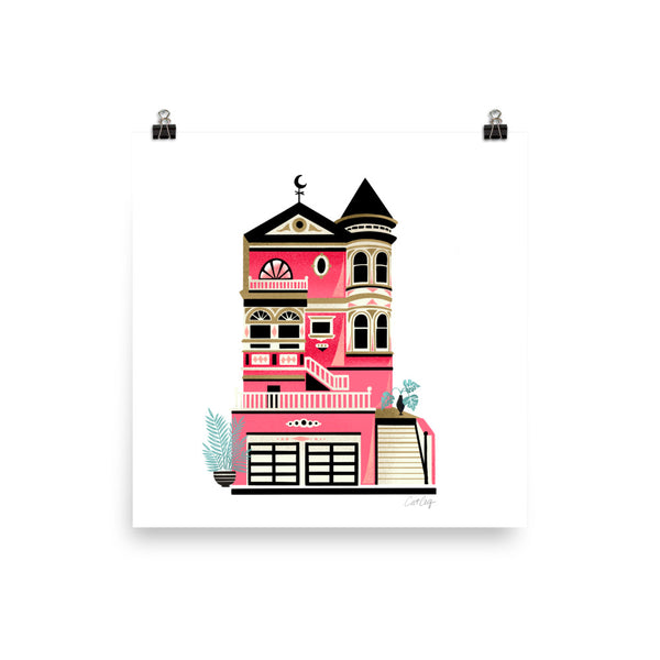 Victorian Home - Hot Pink