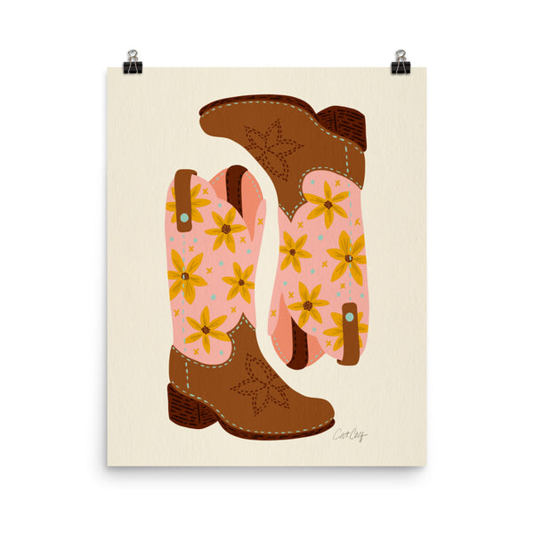 Cowgirl Boots - Blush Mint