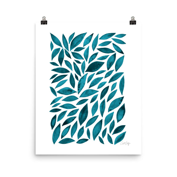 Diamond Leaves - Teal