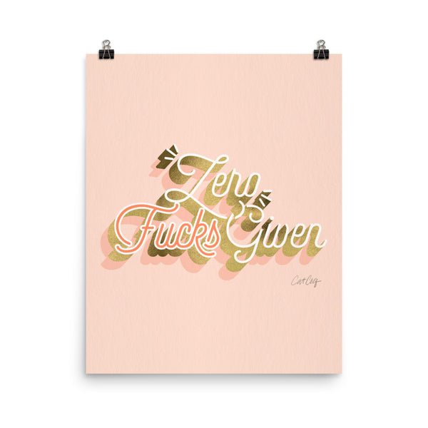 Zero F*cks Given – Blush & Gold