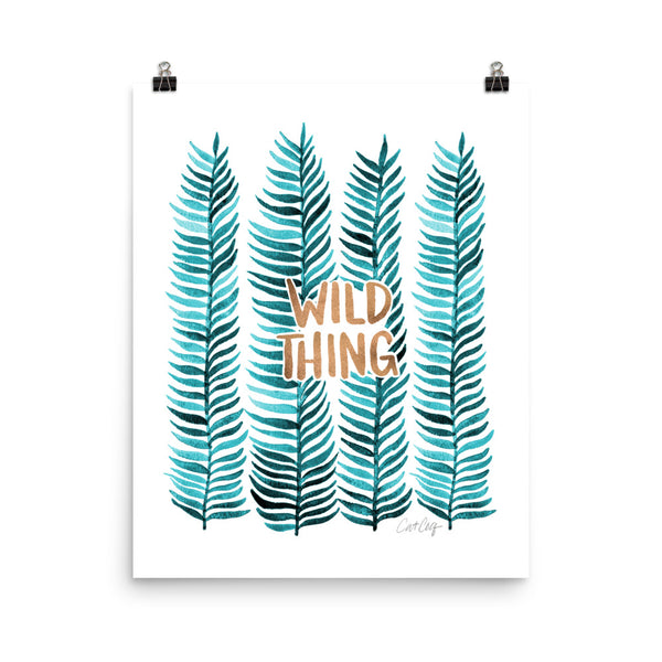 Wild Thing Seaweed Stems – Teal & Rose Gold