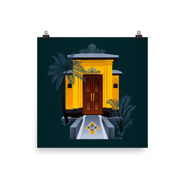 Balinese Doorway - Teal
