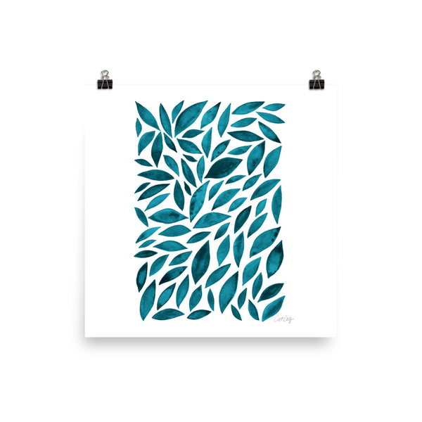 Diamond Leaves - Teal