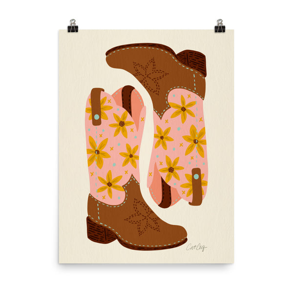 Cowgirl Boots - Blush Mint