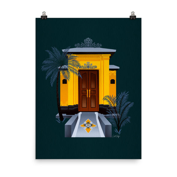 Balinese Doorway - Teal