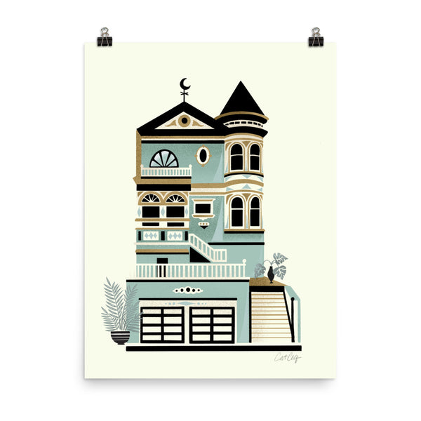 Victorian Home - Mint Gold