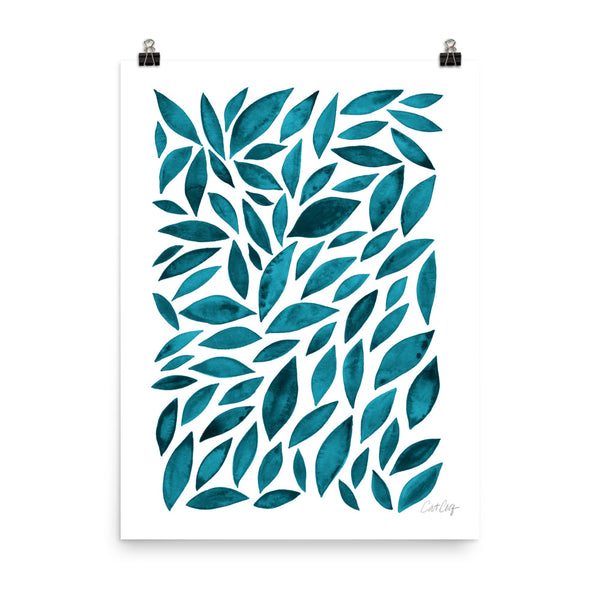 Diamond Leaves - Teal