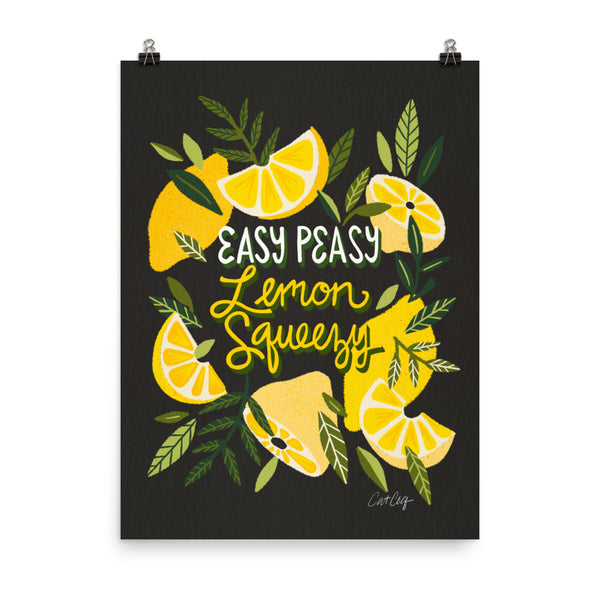 Easy Peasy Lemon Squeezy Citrus - Charcoal