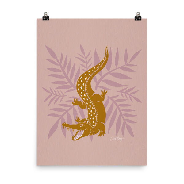 Crocodile – Mauve & Ochre