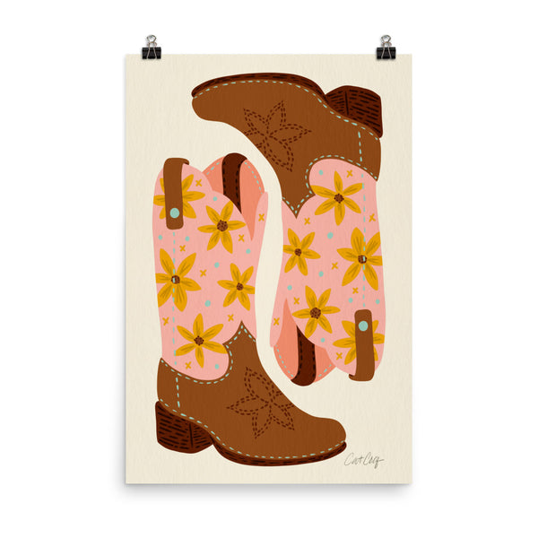 Cowgirl Boots - Blush Mint