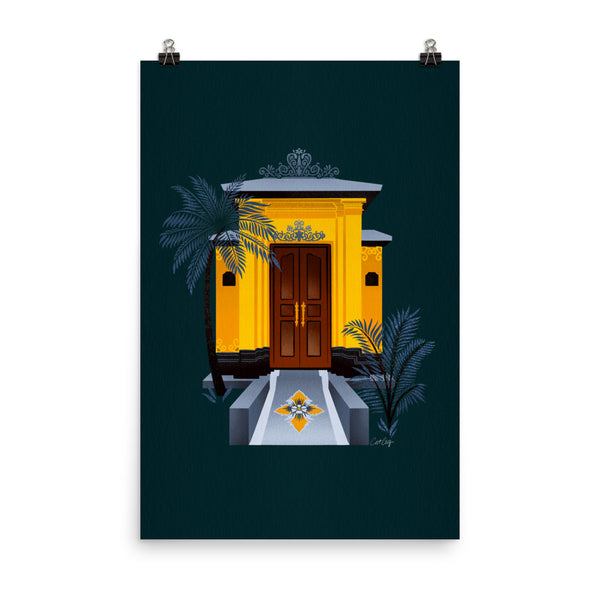 Balinese Doorway - Teal