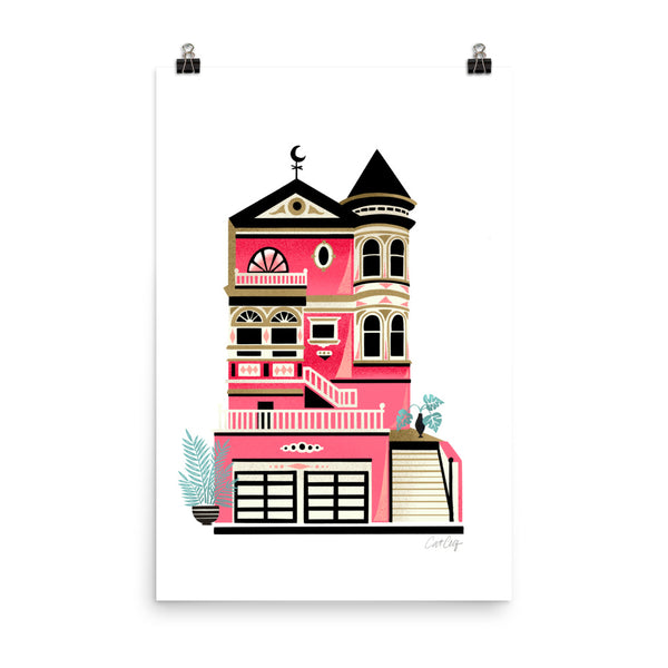 Victorian Home - Hot Pink