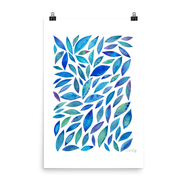 Diamond Leaves - Blue