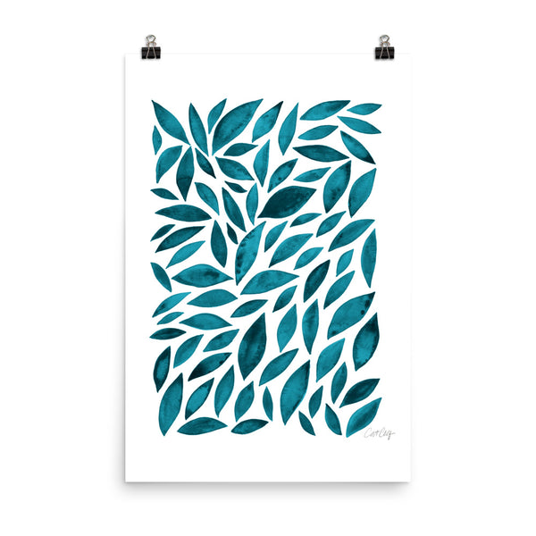 Diamond Leaves - Teal