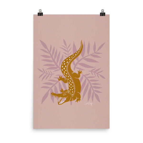 Crocodile – Mauve & Ochre
